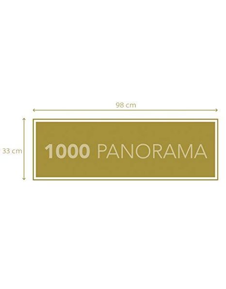 Clementoni - 39548 - Puzzle Panorama - Stranger Things - 1000 pieces - Made in Italy - jigsaw puzzles for adult - jigsaw puzzles Netflix