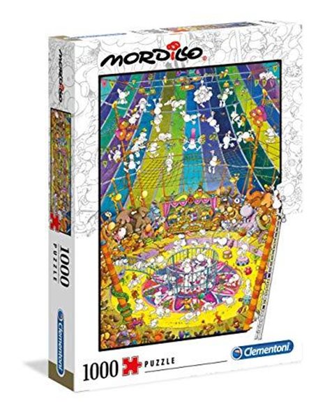Clementoni - 39536 - Mordillo Puzzle - The Show - 1000 pieces - Made in Italy - jigsaw puzzles for adult