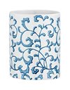 Wenko Mirabello Holder for Toothbrush and Toothpaste, Ceramic, Blue, 8 x 11 x 8 cm