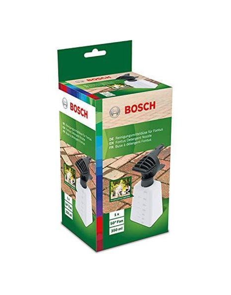 Bosch Pressure Washer Accessory (Nozzle for Bosch Fontus, Fontus Detergent Nozzle, Bottle Capacity: 350 ml, in Cardboard Box)
