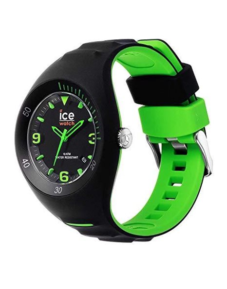Ice-Watch - P. Leclercq Black green - Men's wristwatch with silicon strap - 017599 (Medium)