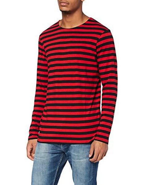 Urban Classics Men's Regular Stripe Ls T-Shirt