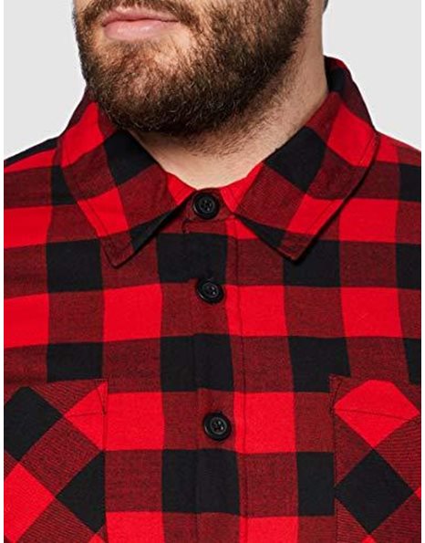 Urban Classics Men's Padded Check Flannel Shirt