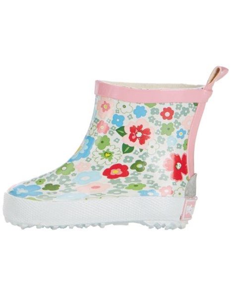 Playshoes Girl's Wellies Rain Boot Flower Design Wellington Rubber