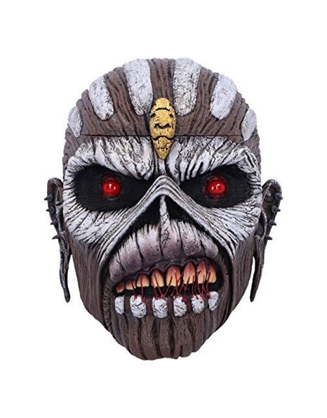 Nemesis Now Officially Licensed Iron Maiden The Book of Souls Eddie Head Box, Brown, 15cm