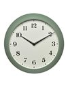 TFA Dostmann 60.3540.04 Analogue Retro Wall Clock Radio Controlled Metal Green, (L) 270 x (B) 82 x (H) 270 mm
