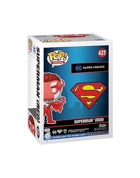 Funko POP! Heroes: DC - Superman - (Red) - DC Comics - Amazon Exclusive - Collectable Vinyl Figure - Gift Idea - Official Merchandise - Toys for Kids & Adults - Comic Books Fans