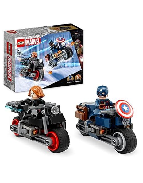 LEGO 76260 Super Heroes Captain America And Black Widow Motorcycles