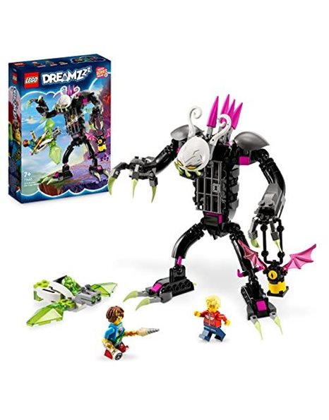 LEGO 71455 DREAMZzz Grimkeeper the Cage Monster Figure Set, Transform Z-Blob into Mini-Plane or Hoverbike, With Minifigures from the TV Show, Toys for 7+ Years Old Kids, Boys, Girls (Pre-Order Now)