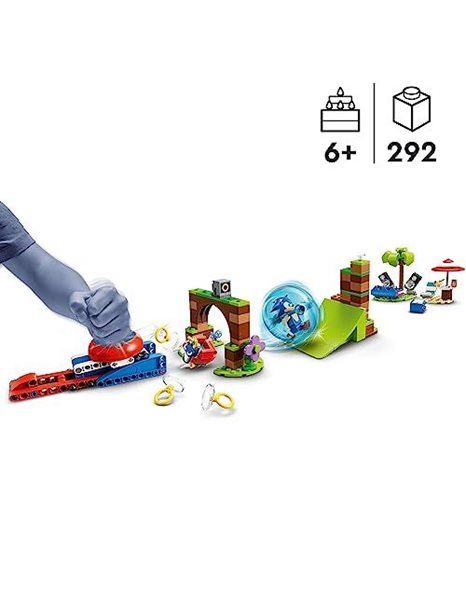 LEGO 76990 Sonic the Hedgehog Sonics Speed Sphere Challenge Set, Buildable Toy Game with 3 Characters incl. a Moto Bug Badnik Figure, Toys for Kids, Boys & Girls 6 Plus Years Old