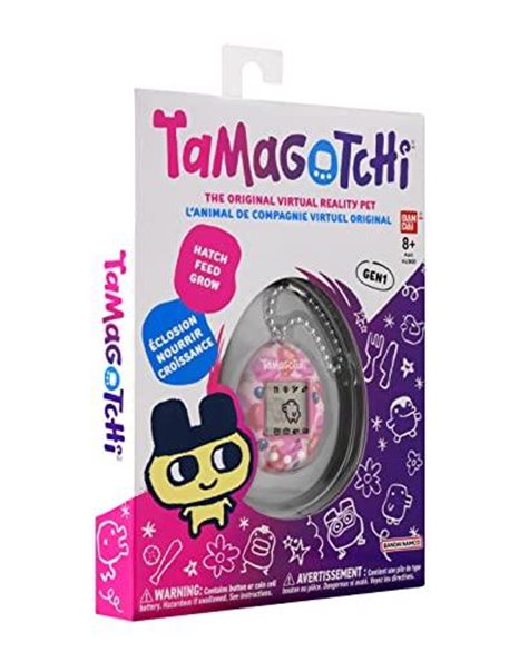 BANDAI Tamagotchi Original Berry Delicious Shell | Tamagotchi Original Cyber Pet 90s Adults And Kids Toy With Chain | Retro Virtual Pets Are Great Boys And Girls Toys Or Gifts For Ages 8+