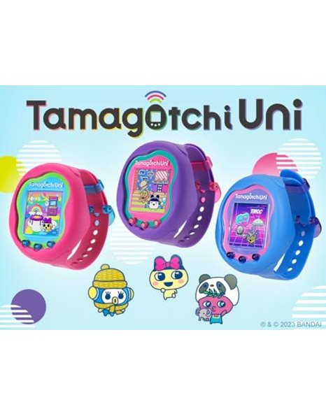 Bandai Tamagotchi Uni Purple Shell | The Customisable New Generation Of Virtual Pet Based On The Tamagotchi Original 90s Toy | Connect With Friends Worldwide With This Wearable Electronic Game