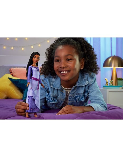 Disney Wish Asha of Rosas, Collectible Fashion Doll, Poseable Doll with Long Hair, Removable Outfit, Shoes, and Doll Accessories, Toys for Ages 3 and Up, One Doll, HPX23