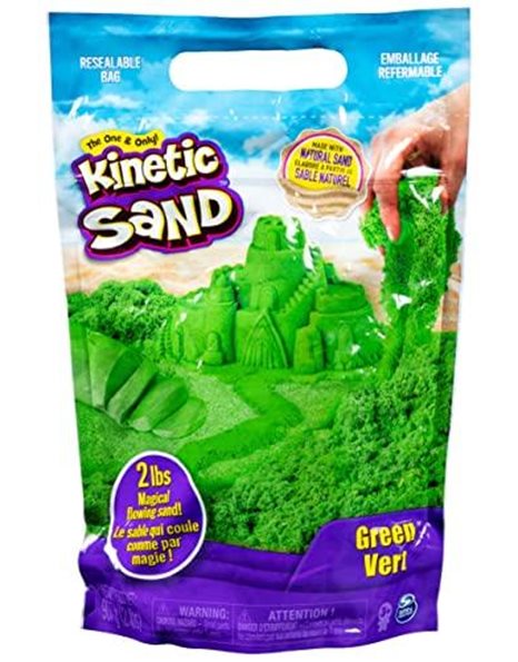 Kinetic Sand, 0.9 kg for Mixing, Moulding and Creating, for Ages 3 and Up (Colours Ship at Random) (Styles Vary)