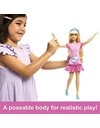 Barbie Doll for Preschoolers, My First Barbie “Malibu” Doll, 13.5 Inch doll, Blonde Hair Kids Toys and Gifts, Plush Kitten, Accessories, Soft Poseable Body, from 3 Years, HLL19