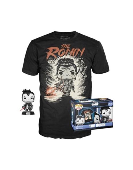 Funko Pop! & Tee: Star Wars - Kyoto - Extra Large - (XL) - T-Shirt - Clothes With Collectable Vinyl Figure - Gift Idea - Toys and Short Sleeve Top for Adults Unisex Men and Women - Movies Fans