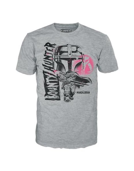 Funko Boxed Tee: the Mandalorian - Mando - Large - (L) - Star Wars Mandalorian - T-Shirt - Clothes - Gift Idea - Short Sleeve Top for Adults Unisex Men and Women - Official Merchandise Fans