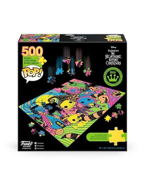 Funko POP! Puzzle - Disney: The Nightmare Before Christmas - Funko - Jigsaw - 500 pieces - 45.7cm x 61cm - English/French/Spanish language