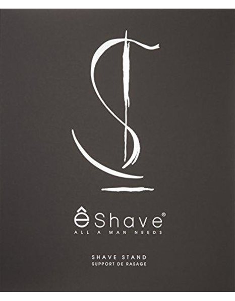 eShave S Shave Nickel Razor and Brush Stand
