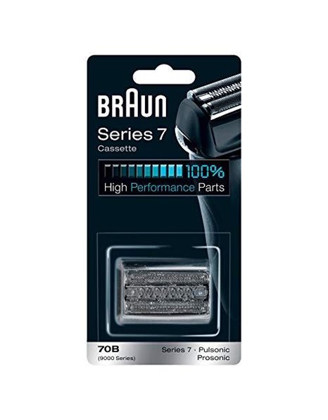 Braun Replacement Shaver 70 B Black, Compatible with Series 7 Razors