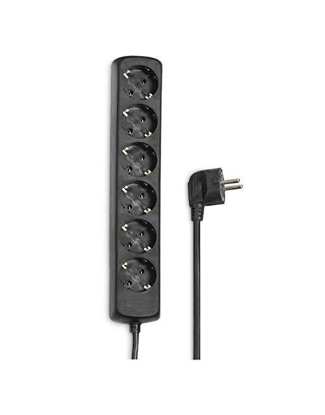 Hama 00030393 power extension - power extensions (Black)