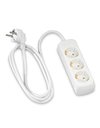 Hama 00030381 power extension - power extensions (White)