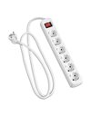 Hama 00030384 power extension - power extensions (White)