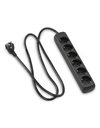 Hama 00030393 power extension - power extensions (Black)