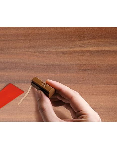 edding 8901 furniture repair wax kit - walnut - for filling in and repairing scratches and holes on furniture and other wood surfaces