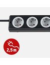 Brennenstuhl Super-Solid-Line extension socket 5-way black/grey, with switch, 1153380115