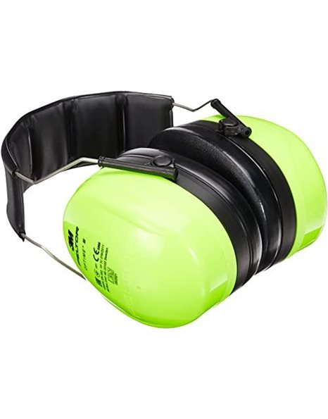 3M PELTOR Optime III Ear Muffs, Headband, 35 dB, Hi-Viz, H540A-461-GB