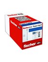 fischer 670448 Power-Fast II 5.0 x 60 mm Chipboard Wood Screws, Pan Head with Phillips, Fully Threaded, Galvanised Blue Passivated, Box of 100