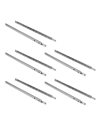 Emuca - Ball bearing drawer slides, partial extension drawer runners for furniture, 17 x 438mm (0,66 x 17,24 inch), Set of 5 pairs