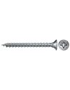 fischer 670023 FPF Power-Fast II 3.0 x 12 mm Chipboard Wood Screws, Countersunk Head with Phillips, Fully Threaded, Galvanised Blue Passivated, Pack of 200,