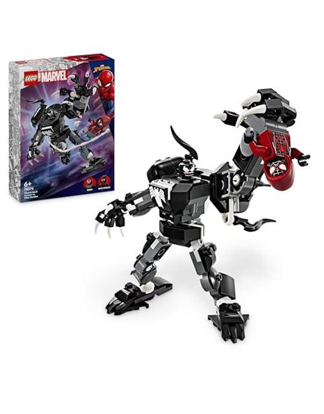 LEGO Marvel Venom Mech Armour vs. Miles Morales, Posable Spider-Man Toy Action Figure for Kids, Spidey Building Set with Minifigures, Super Hero Gifts for Boys and Girls Aged 6 Plus 76276