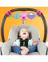 Bright Starts Busy Birdies Carrier Toy Bar Musical Take-Along Toy with Lights, Ages Newborn +