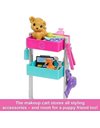 Barbie “Malibu” Stylist Doll & 14 Accessories Playset, Hair & Makeup Theme with Puppy & Styling Cart, HNK95