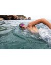 Zoggs Predator Titanium flex Goggles, UV Protection Swim Goggles, Quick Adjust Swim Goggle Straps, Fog Free Adult Swim Goggle Lenses, Goggle, Ultra Fit, Grey/Black/Mirrored Pink - Regular Fit