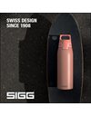 SIGG - Stainless Steel Water Bottle - Shield ONE Pink - Suitable For Carbonated Beverages - Leakproof - Lightweight - BPA Free - Pink - 1 L