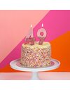 Talking Tables Rose Gold Glitter Number 4 Candle | Premium Quality Cake Topper Decoration | Pretty, Sparkly for Kids, Adults, 40th Birthday Party, Anniversary, Milestone, RoseGold4,8 cm