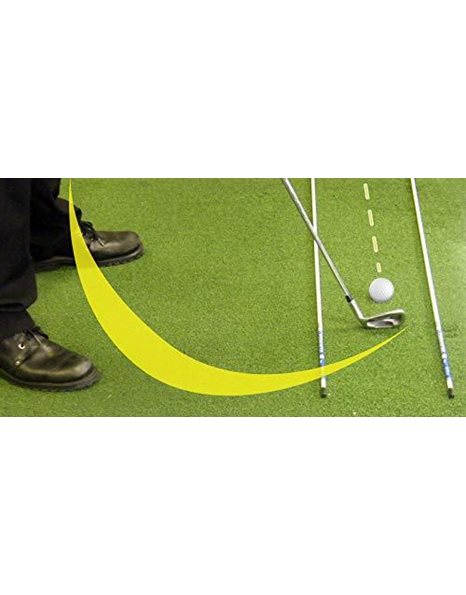 Longridge Mens Practice Aid Tour Rodz Golf Alignment Sticks Yellow