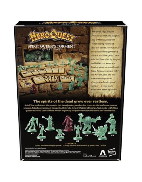 Avalon Hill HeroQuest Spirit Queens Torment Quest Pack, Requires HeroQuest Game System to Play