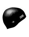 Zoggs Unisexs Easy-fit Silicone Swimming Cap, Black, One Size