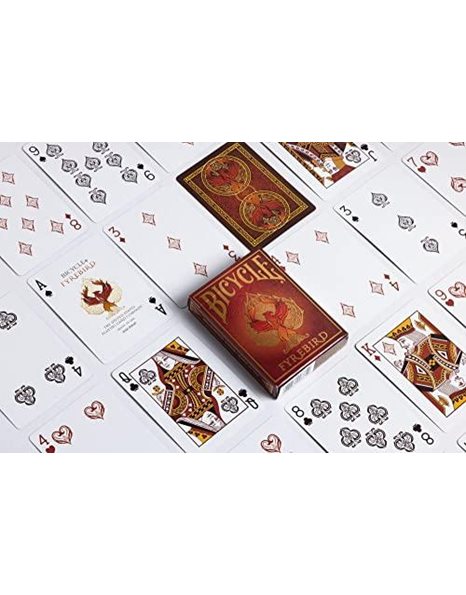 Bicycle Fyrebird Playing Cards - 1 Deck, Air Cushion Finish, Professional, Superb Handling & Durability, Great Gift For Card Collectors