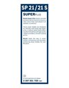 Bosch Wiper Blade Super Plus Spoiler SP21/21S, Length: 530mm/530mm ? Set of Front Wiper Blades