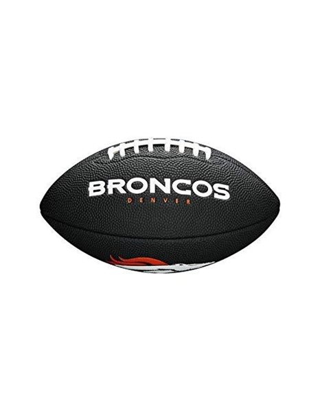 Wilson American Football MINI NFL TEAM SOFT TOUCH, Soft Touch-Blended Leather,Black
