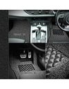 Nicoman Universal Non-Slip Dirt-Traper Jet-Washable Car Mat(BLACK, Full Set 4-Piece)