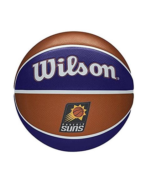 Wilson Basketball, NBA Team Tribute Model, PHOENIX SUNS, Outdoor, Rubber, Size: 7