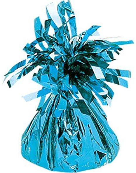Amscan 991365-21 - Baby Blue Fringed Foil Balloon Weight - 170g