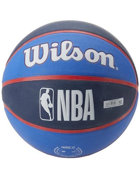 Wilson Basketball, NBA Team Tribute Model, PHILADELPHIA 76ERS, Outdoor, Rubber, Size: 7